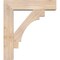 Ekena Millwork Merced Block Smooth Bracket w/ Offset Brace, Douglas Fir, 7 1/2"W x 30"D x 34"H BKT0806X30X34MRC05SDF - alternate 2